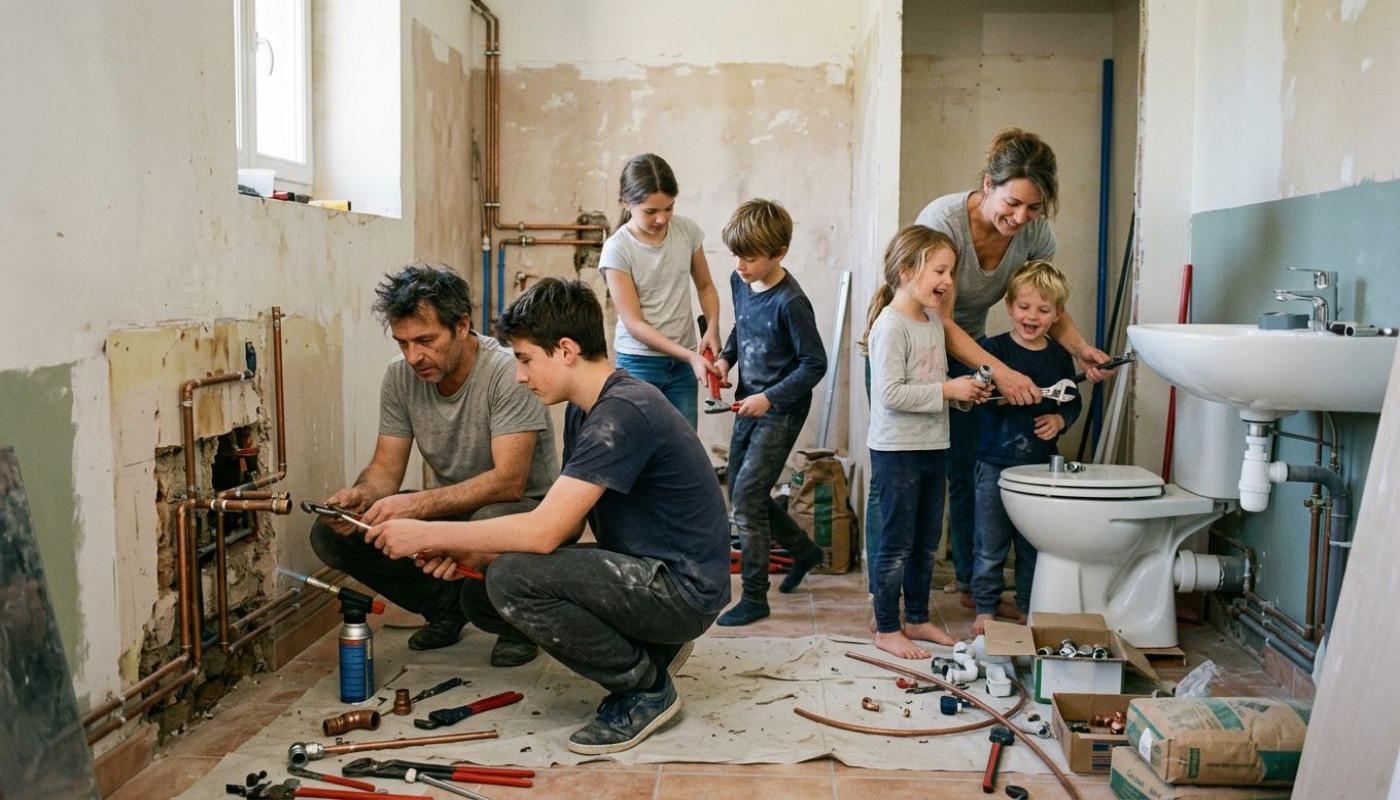 La plomberie à l’épreuve des familles nombreuses : récit d’une rénovation